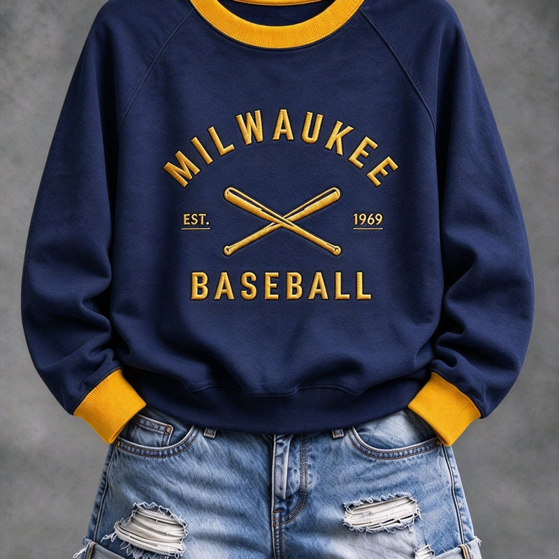 Milwaukee Crossed Bats Baseball Sweatshirt