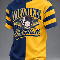 Milwaukee Split Color Baseball T-Shirt