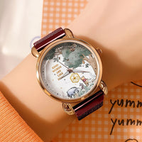 Woodland Honey Bear Mesh Quartz Watch