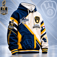 Milwaukee Baseball Colorblock 3D Print Hoodie