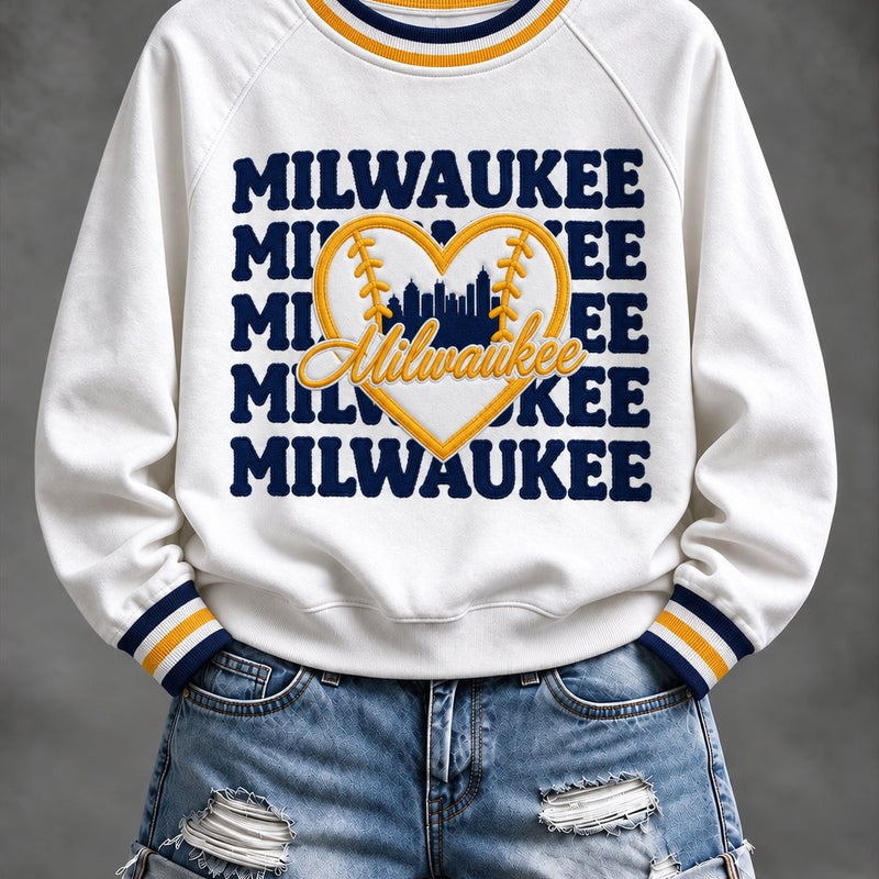 Milwaukee Heart Spirit Baseball Sweatshirt