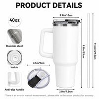 Heavy Equipment Jobsite Tumbler With Handle