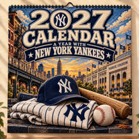 New York Baseball Fan 2027 Wall Calendar