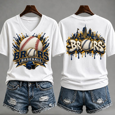 Milwaukee Splatter Ball Baseball T-Shirt
