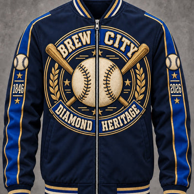Milwaukee Diamond Heritage Baseball Jacket