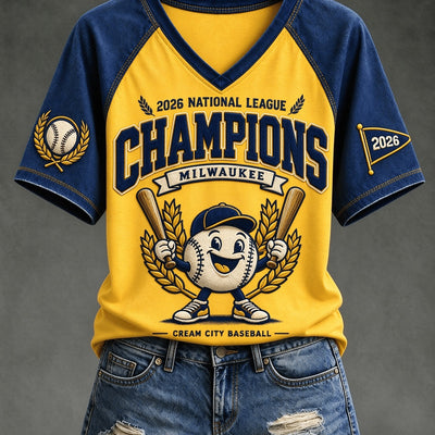 Milwaukee Spirit Raglan Baseball T-Shirt