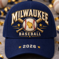 Milwaukee Wisconsin State Baseball Cap