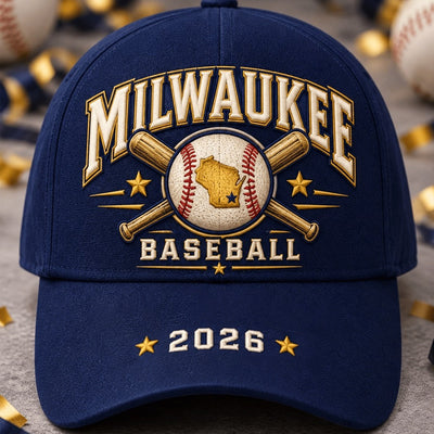 Milwaukee Wisconsin State Baseball Cap