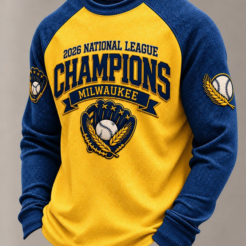 Milwaukee Raglan Classic Baseball Long Sleeve Tee