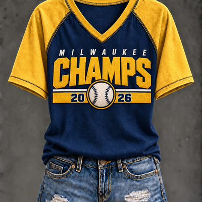 Milwaukee Raglan Spirit Baseball T-Shirt
