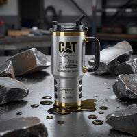 Heavy Equipment Jobsite Tumbler With Handle