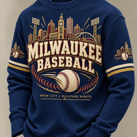 Milwaukee Ballpark Lights Baseball Long Sleeve Tee
