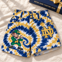 South Bend Tie-Dye Spiral Cuffed Shorts
