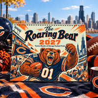 Chicago Roaring Bear 2027 Wall Calendar