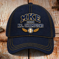 Milwaukee City Letters Crest Baseball Cap