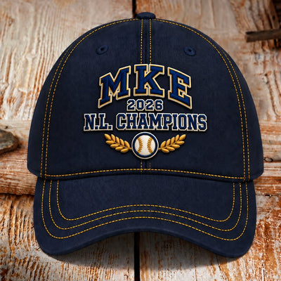 Milwaukee City Letters Crest Baseball Cap