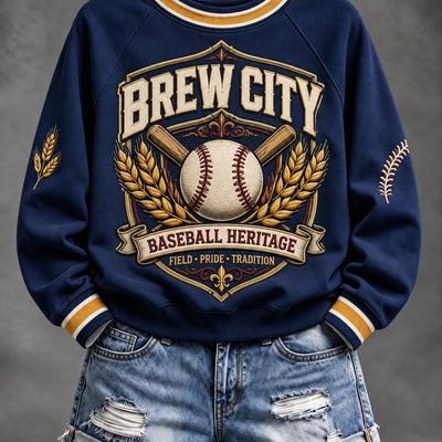 Milwaukee Heritage Crest Baseball Sweatshirt