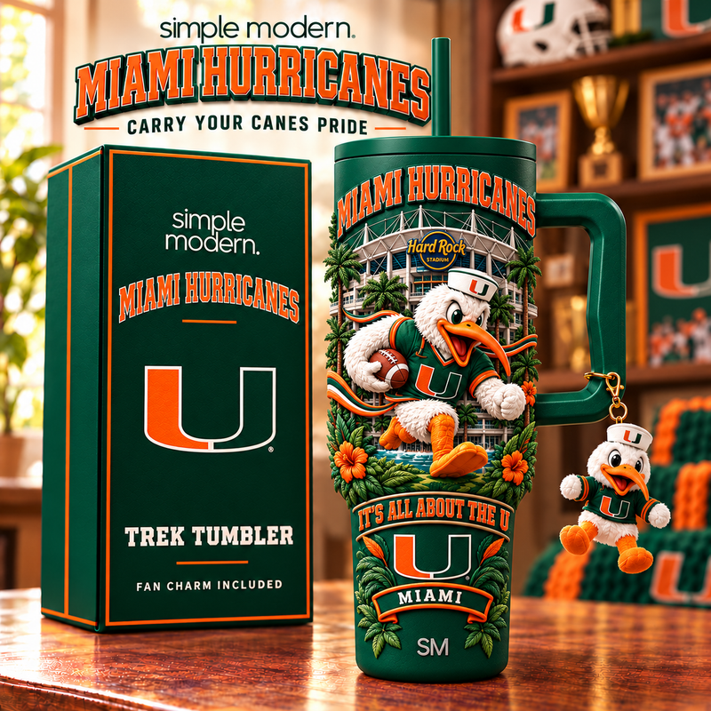 Miami Football Fan 40oz Tumbler