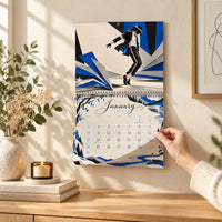 Twelve Moves in Paper 2027 Wall Calendar